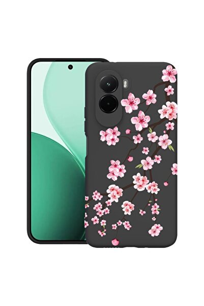 bestcase Υπέρλεπτη Θήκη TPU Συμβατή με Poco M7, με Σχέδιο Ιαπωνικής Κερασιάς,...