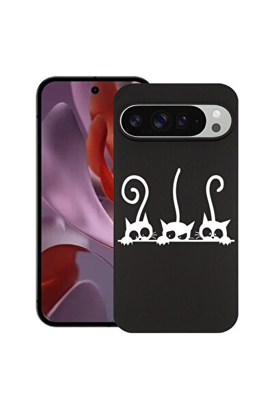 bestcase ¬Æ Husa pentru Google Pixel 9 Pro XL, Cats, Slim Silicon 0.8MM, Anti...