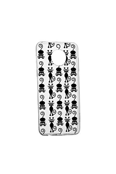bestcase Husa Silicon Compatibila Cu Nokia G50, Black Cat, rezistenta la uzur...