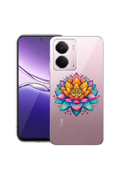 bestcase ¬Æ Husa pentru Realme P3 cu Design Dream Colors Flower, Clear Slim S...
