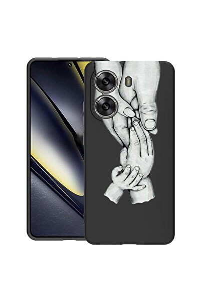 bestcase Калъф за Poco X7 Pro 5G, Семеен, Тънък силиконов 0.8ММ, Удароустойчи...