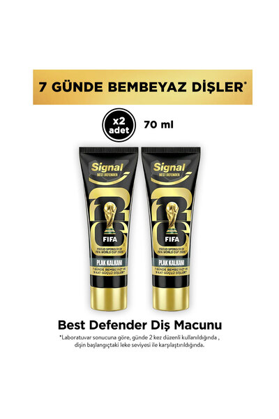 Signal Best Defender Diş Macunu Plak Kalkanı 12 Saat Ferahlık 70 ml x2