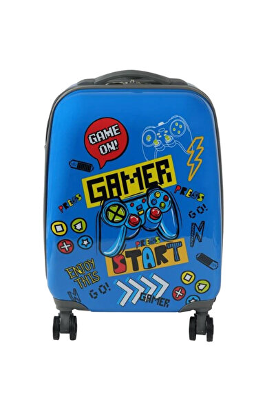 MC Micostore Troler pentru copii, Design Gamer, 4 roti duble, Maner telescopi...