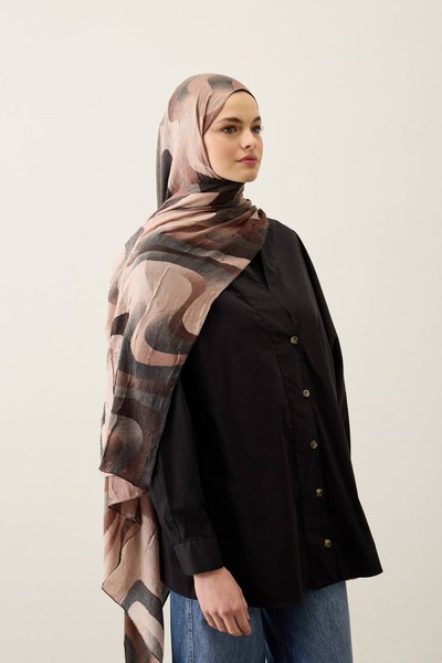 Modakaşmir Desert Gradient Pattern Liva Modal Shawl
