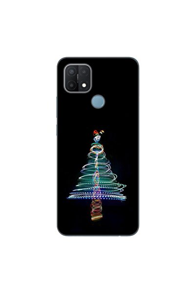 OEM Husa compatibila cu Oppo A15 si A15s Silicon Gel Tpu Model Craciun Brad Neon