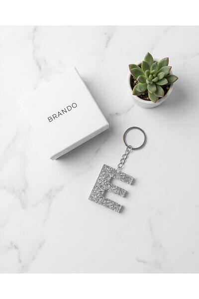 Luvia Accesories Keychain Letter E Epoxy Keychain