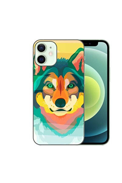 OEM Husa compatibila cu Apple iPhone 12 Mini Silicon Gel Tpu Model Desen Lup