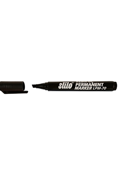 Stilo قلم تحديد دائم برأس مقطوع أسود