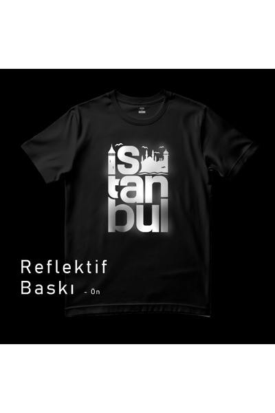 Crea Eymer Wear Istanbul reflektivna majica sa digitalnim štampom - pamučna m...