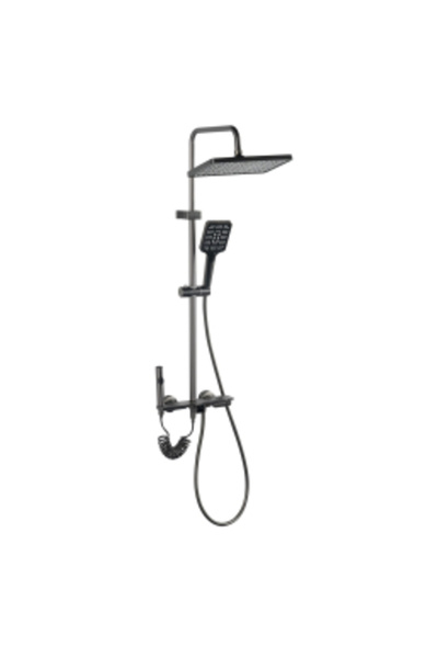 elves Matte Black Shower Column – Brass Faucet, Fixed + Furniture + Intimate ...