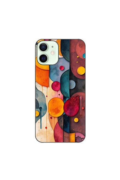 OEM Husa compatibila cu Apple iPhone 12 Mini Silicon Gel Tpu Model Abstract S...