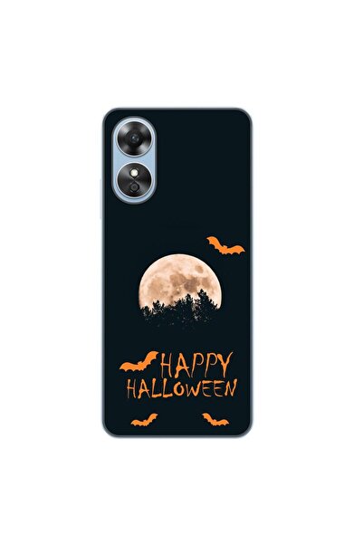 OEM Husa compatibila cu Oppo A17 Silicon Gel Tpu Model Happy Halloween Luna P...