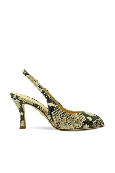 Vario Genuine Leather Snake Pattern Heeled Shoes A20 Pitone Roccia (Source)
