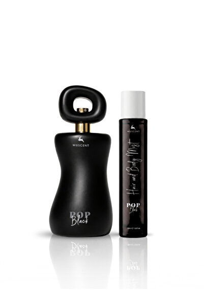 MUSCENT Pop Black Parfüm ve Hair & Body Mist Seti - 150 ml