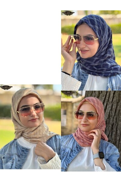 ALDAIYR وشاح كاز كاكار 120/120 قطن نمط ثانٍ