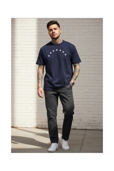 bellanova Unisex Oversize T-shirt με στάμπα Streetwear Άνετη εφαρμογή Daily P...
