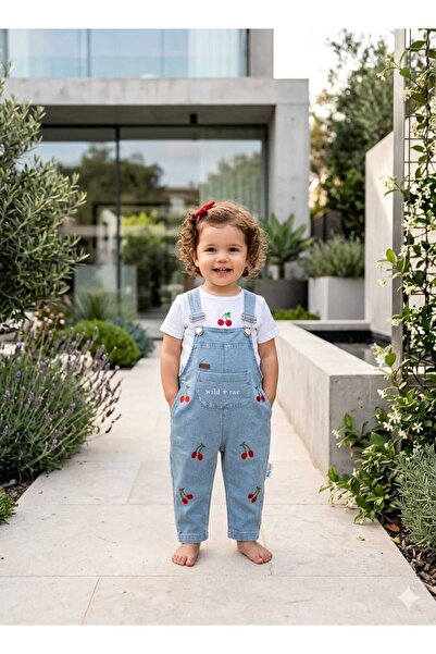 Babexi bebek salopet kiraz