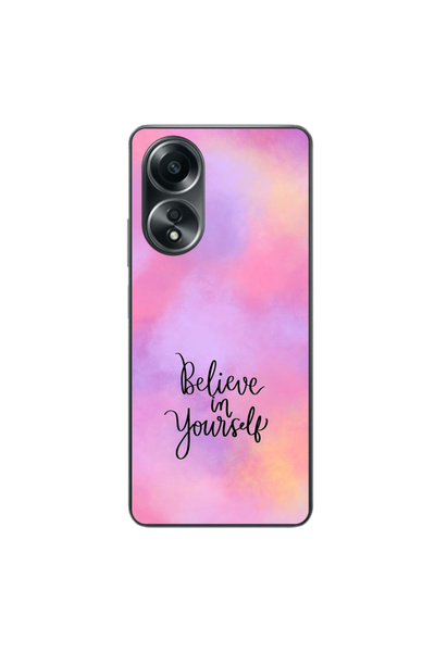 OEM Husa compatibila cu Oppo A58 4G Silicon Gel Tpu Model Belive in Yourself