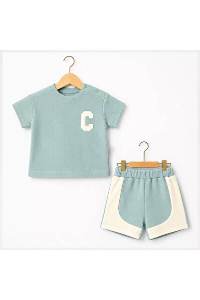 Generic Brand 6/24 Month Embroidered Waffle Fabric Baby Set