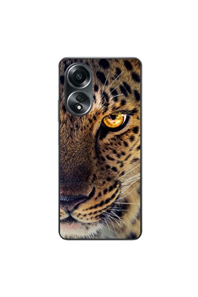 OEM Θήκη συμβατή με Oppo A58 4G από σιλικόνη gel TPU με σχέδιο λεοπάρδαλης