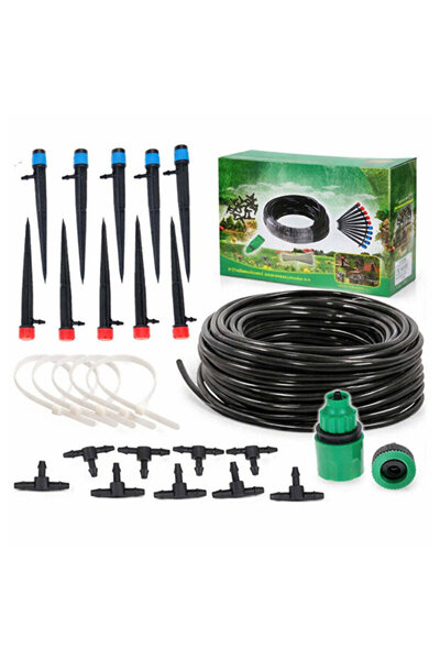 hey Professional Drip Irrigation System, Flexible Hose, Connectors and Adjust...