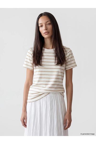 LC Waikiki Tricou cu dungi pentru femei (S6)
