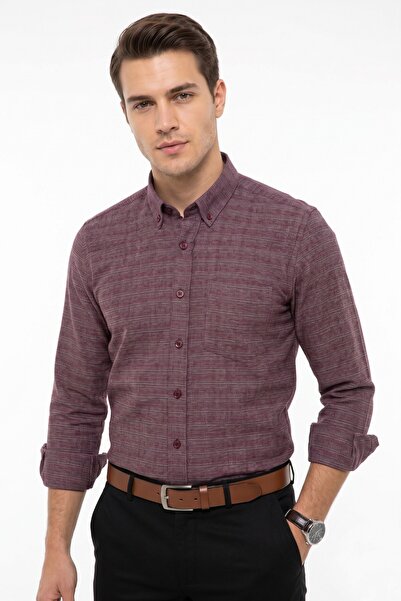KAMER Men's Classic Double Pocket Long Sleeve Shirt 4100 Bgl-St05499