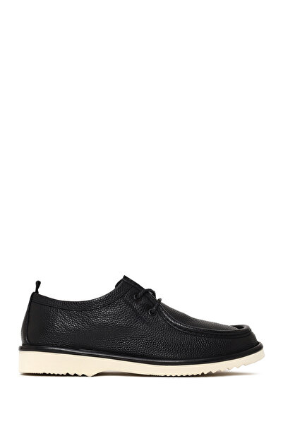 Derimod Men's Black Lace-Up Leather Casual Shoes 26Sfd6976Ft