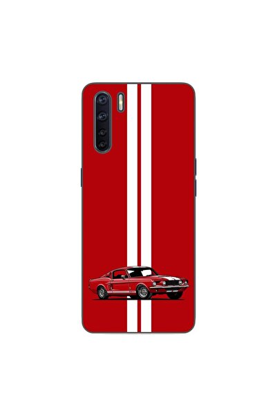 OEM Husa compatibila cu Oppo A91 Silicon Gel Tpu Model Red Mustang