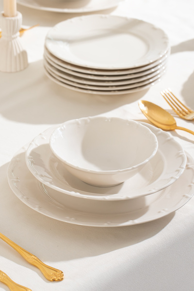 Porsima 4423 Liana Yemek Takımı 24 Parça 6 Kişilik Yemek Seti