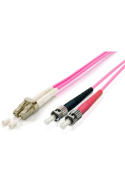 EQUIP Patchkabel LC->ST 5.00m Multimode Duplex OM4 violett Polybeutel