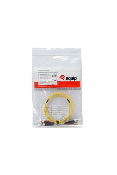 EQUIP Cablu patch ST->ST 2.00m Monomod Duplex OS2 galben în pungă de plastic