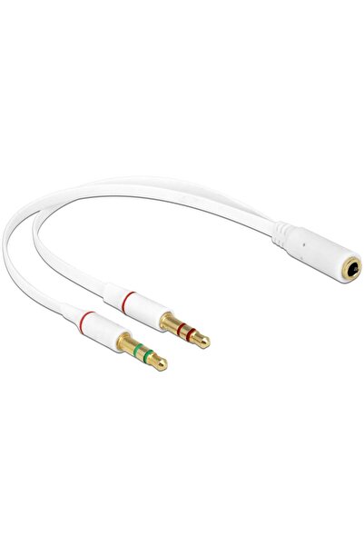 DELOCK Iphone Adapter 4Pin Klinke -> 2x 3Pin Klinke Bu/St