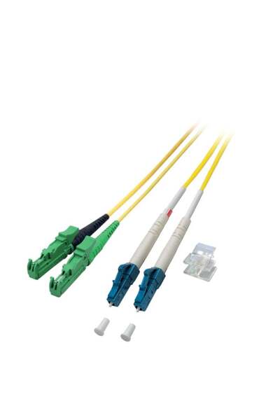 EFB Elektronik Cablu patch EFB Duplex LC-E2000 9/125 OS2 LSZH 3mm 2.0m galben