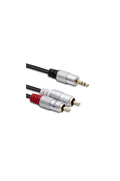 Qoltec Cablu 2xRCA / Mini Jack 3.5mm |   2m |   negru