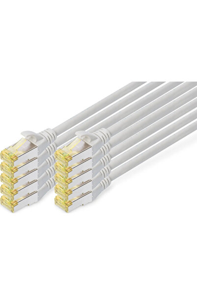 Digitus Cablu patch CAT 6A S/FTP, 10 bucăți, 1m, gri