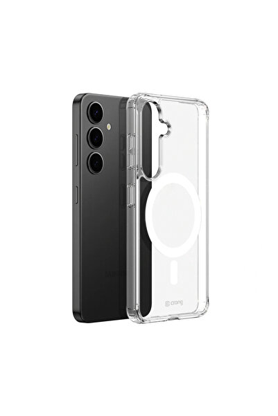 Crong Crystal Shield Magnetic - Husă Samsung Galaxy S25 MagSafe (transparentă)