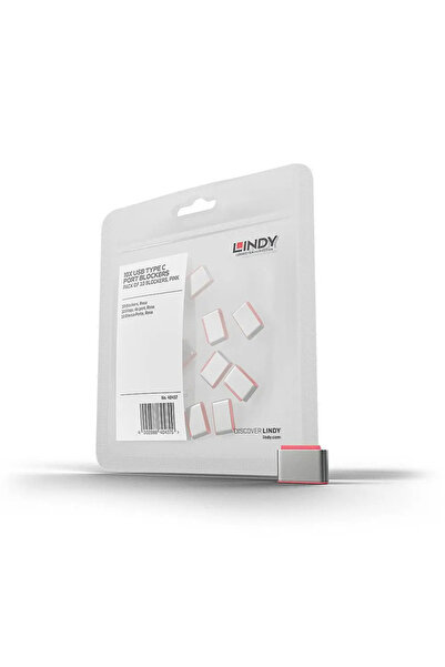 LİNDY Port USB Tip C, roșu, 10 bucăți