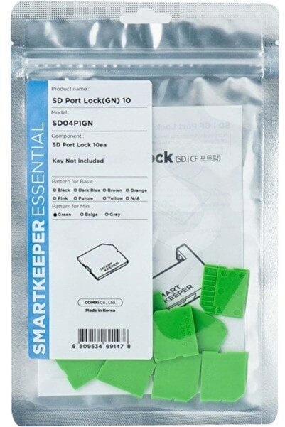 Smart Keeper SmartKeeper Mini "Blocator de port Micro SD" gr√ºn 10 bucăți.