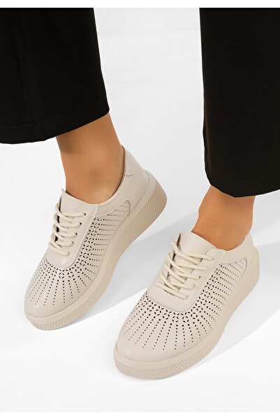 B T Shoes Sneakers dama piele Oleiana bej