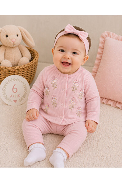 greenmoss 100% Cotton Daisy Baby Set