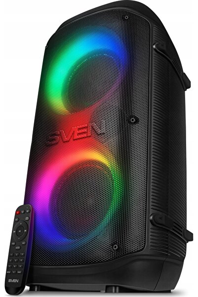 Sven PS-800 black power output 2x50W (RMS) TWS Bluetooth FM USB microSD LED-d...