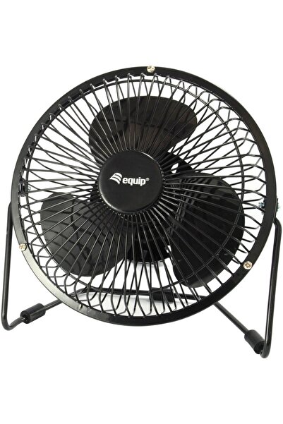 EQUIP 6" Tischventilator USB Ultra Quiet 15cm 1.50m schwarz