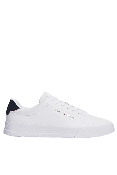 Tommy Hilfiger Ανδρικά Δερμάτινα Sneakers Λευκά FM0FM05367-0LD