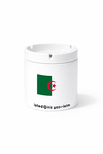 Kirbi Reklam Country Dz Algeria Algeria Flag Flag Double Sided Printed Ash Tr...