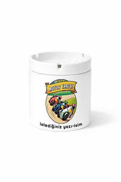 Kirbi Reklam هدية منفضة سجائر مطبوعة على الوجهين من Diger Motor Racing لسباق ...