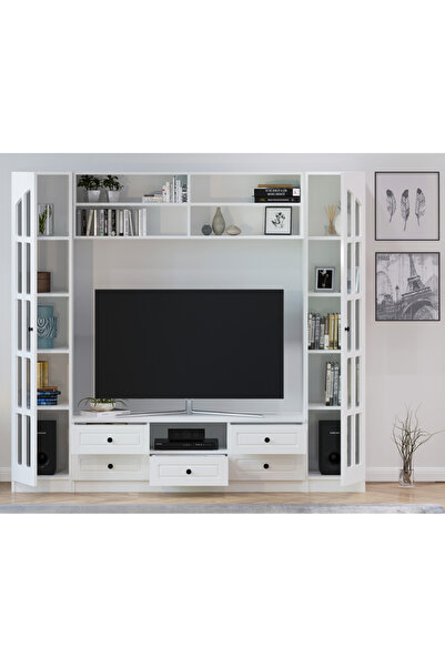 ALKANLAR DELUXE MOBİLYA Miray Vitrinli Tv Ünitesi
