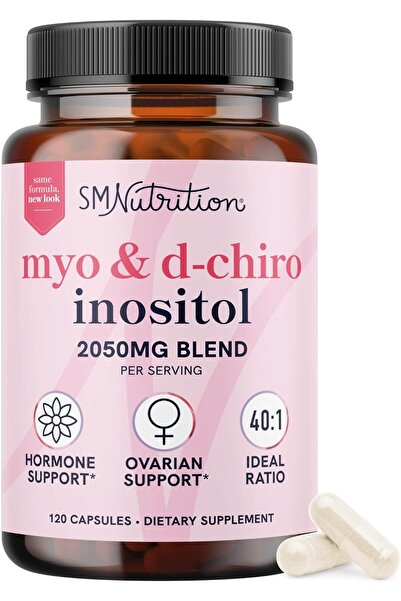 SMNutrition ميو-إينوسيتول ودي-كيرو إينوسيتول لتوازن هرمونات المرأة |   دعم ال...