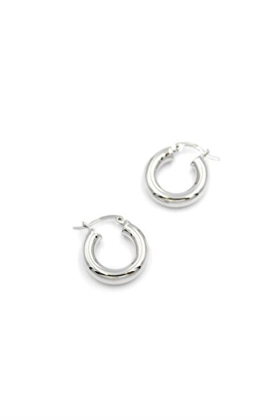 atastore2017 Small Size Hoop Earrings - Silver