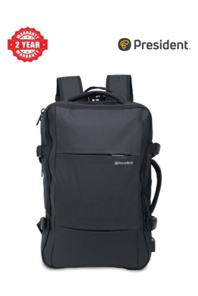 President Backpack Business Travel Durable Backpack with USB Charging Port Wa...
